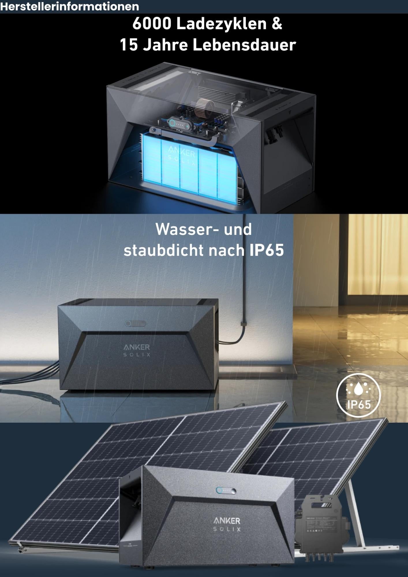 Anker SOLIX E1600 Speicher für Balkonkraftwerk Solarbank Solarstromspeicher 1600Wh