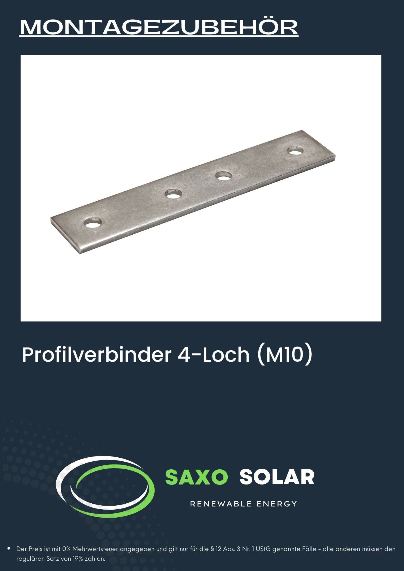 Profilverbinder 4-Loch (M10)