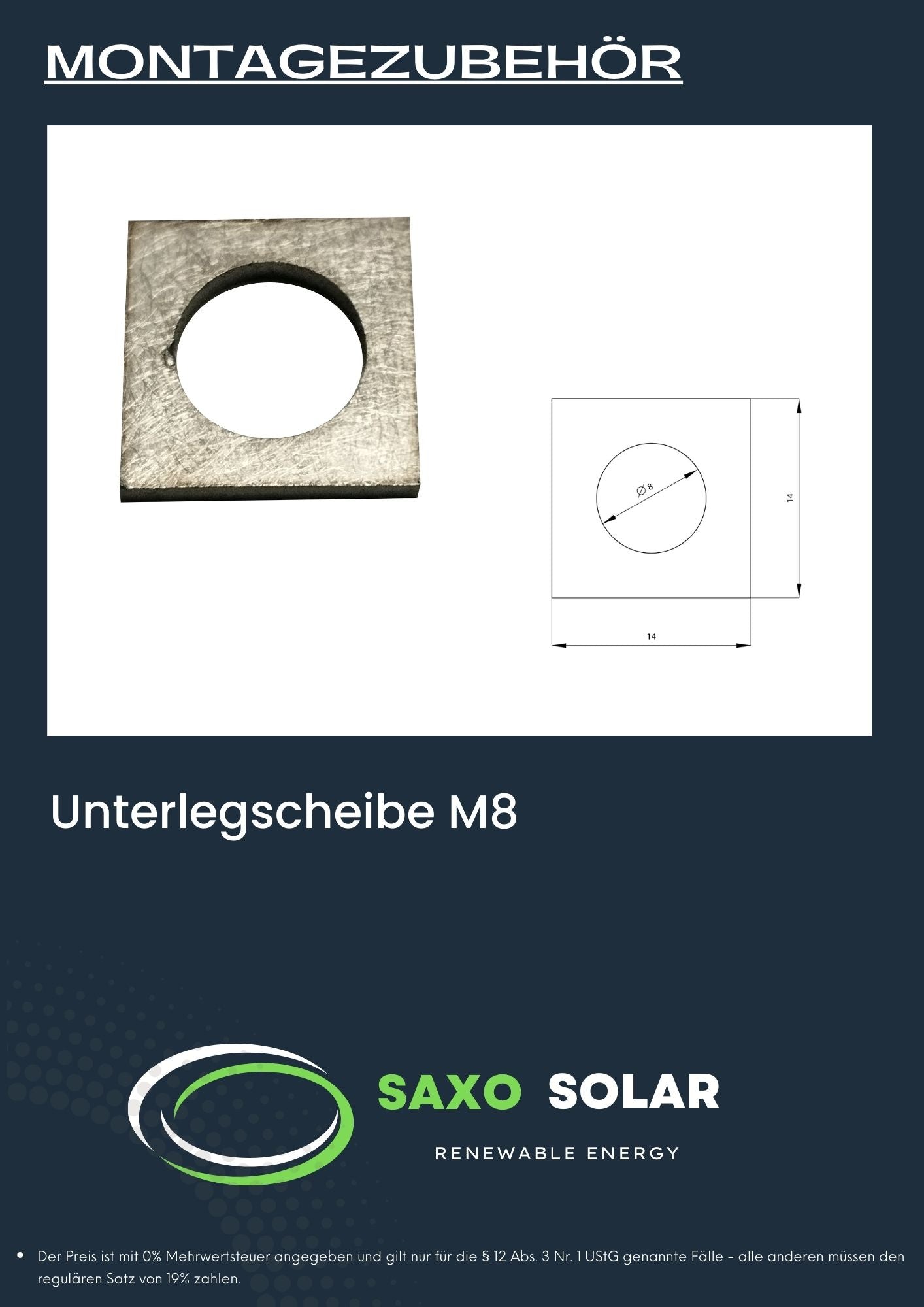 Unterlegscheibe M8