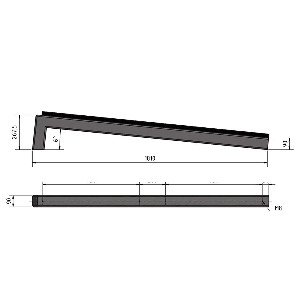 Wattstone PV-Aufständerung 6° (8er Paket)
