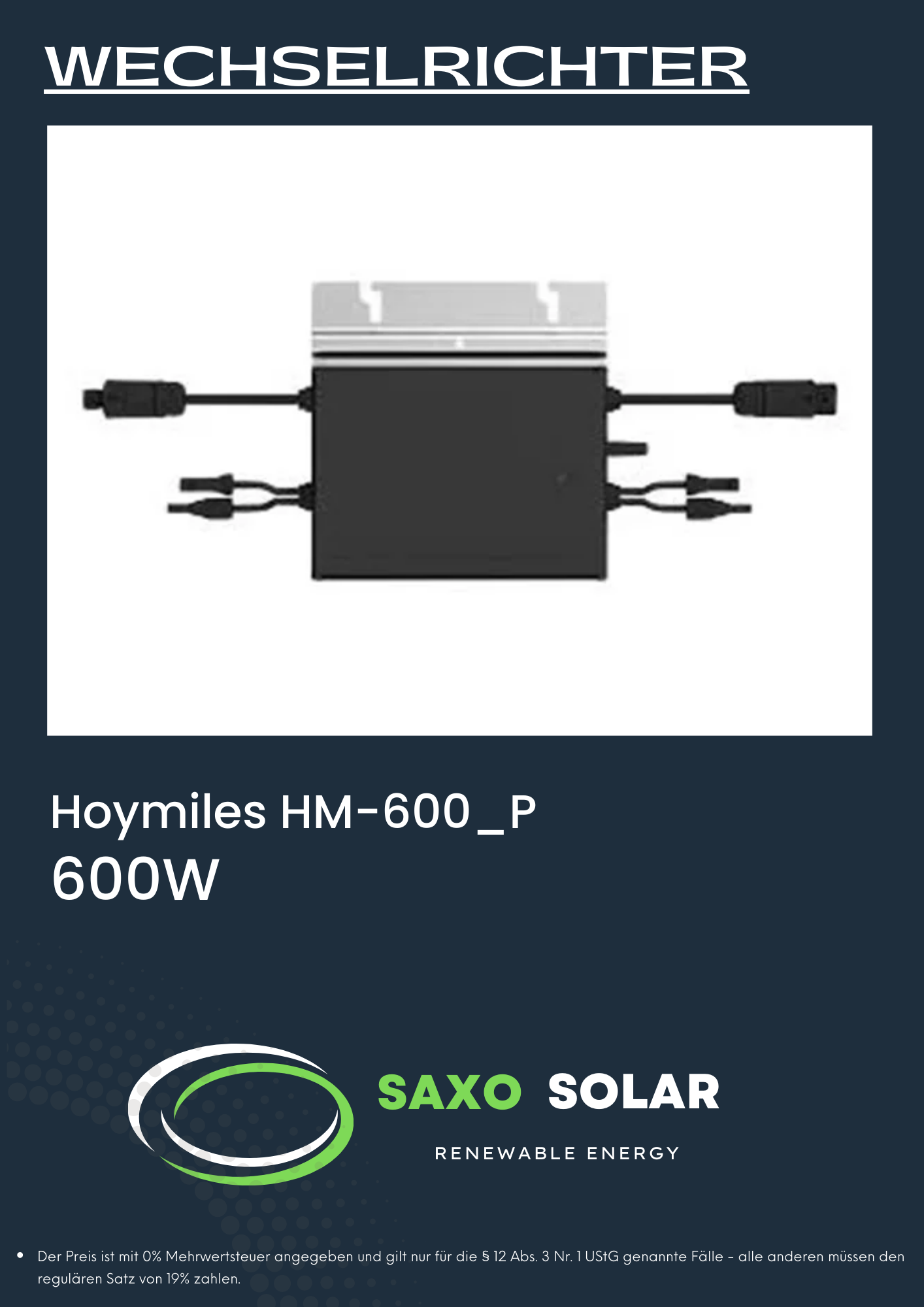Hoymiles HM-600_P – Saxosolar