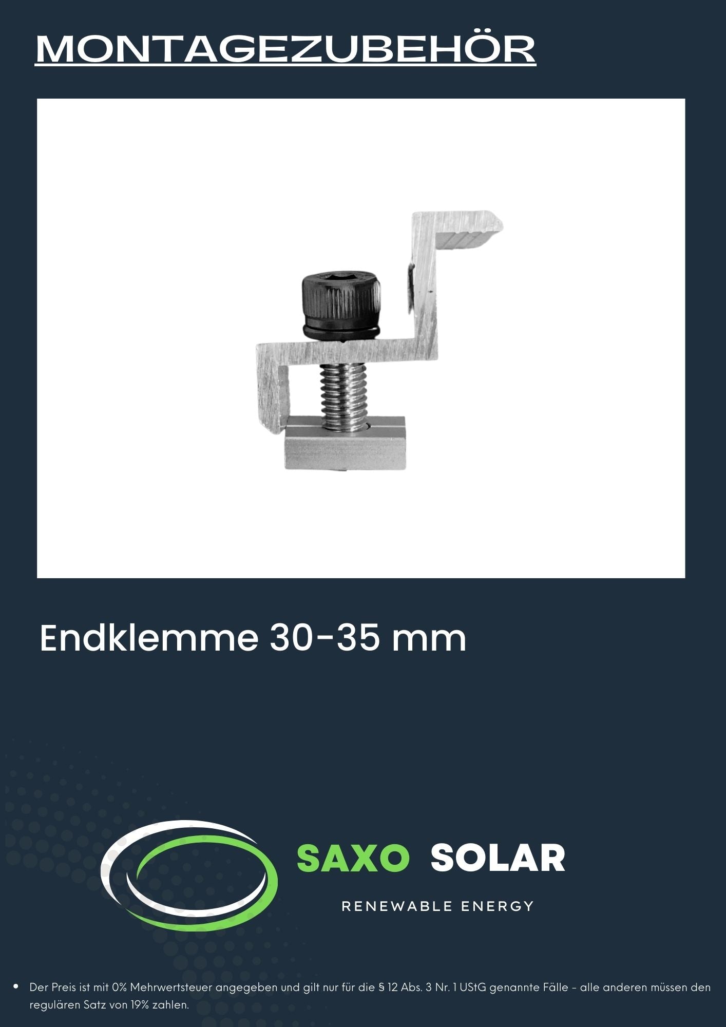 Endklemme 35-40 mm