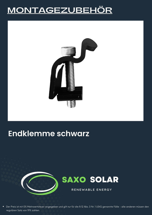 Endklemme schwarz