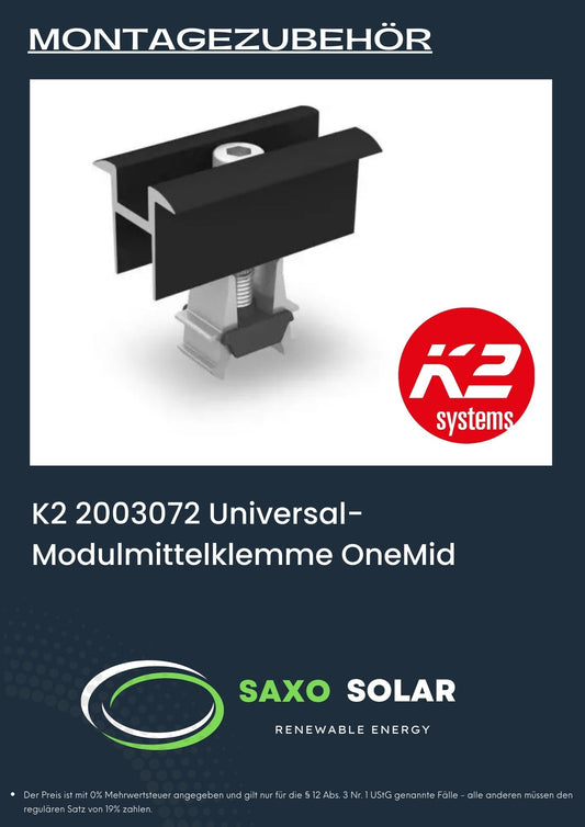 K2 2003072 Universal-Modulmittelklemme OneMid