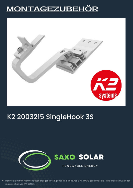 K2 2003215 SingleHook 3S