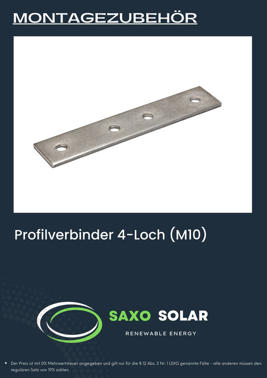 Profilverbinder 4-Loch (M10)
