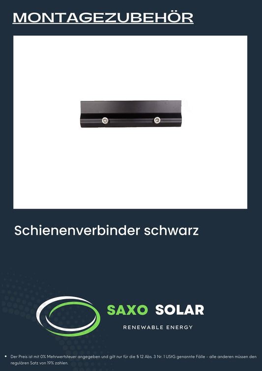 Schienenverbinder schwarz