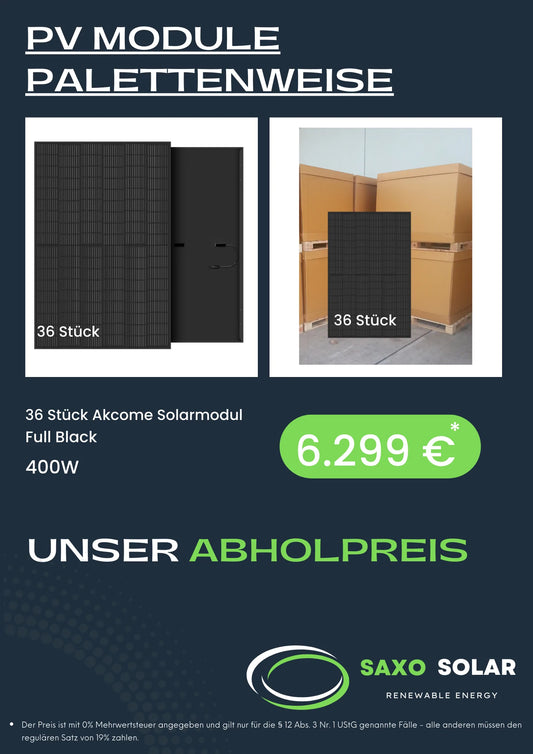 Solar Modul All Black Half - Solar Modul Saxony | Saxosolar.com