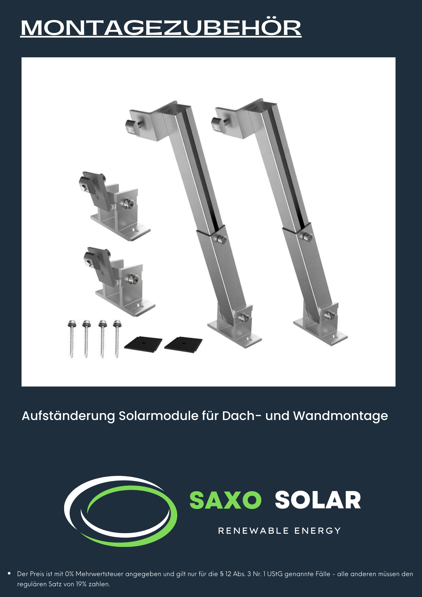 Solarmodul Halterung in Sachsen kaufen. Standorte in Dresden und Leipzig
